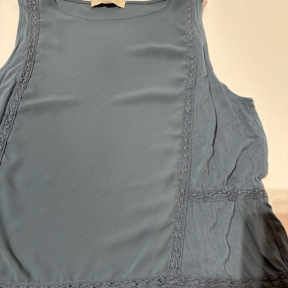 Loft Summer Sleeveless Detailed Top Size L - Picture 7 of 11